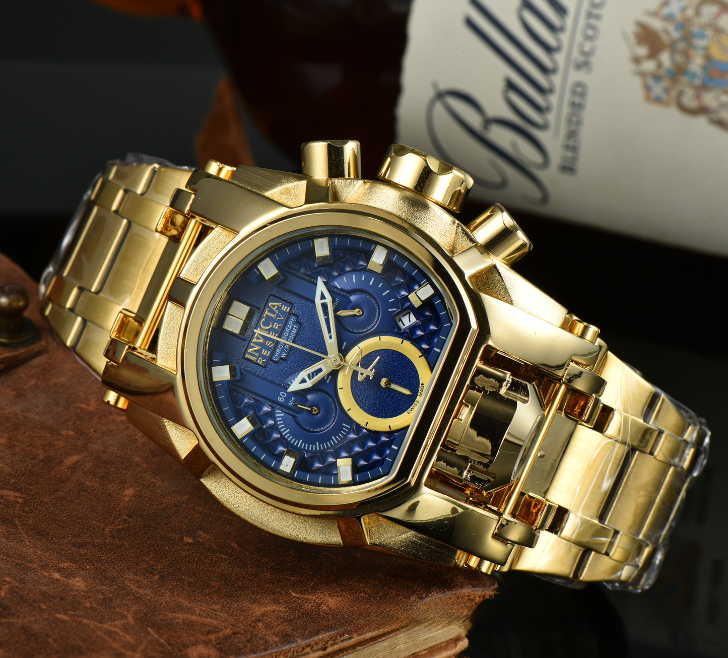 Men's Large Plate 6-hand Watch Invicta Timepiece Fashion Accessory High-demand Item Independent Store Wis