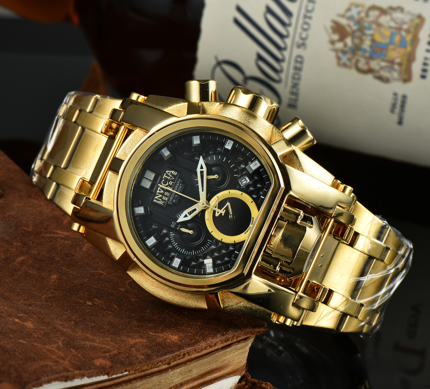 Men's Large Plate 6-hand Watch Invicta Timepiece Fashion Accessory High-demand Item Independent Store Wis