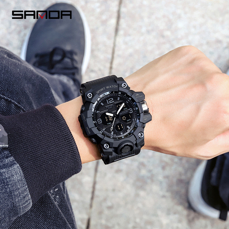 Outdoor Sports Shockproof Watch Multi-functional
