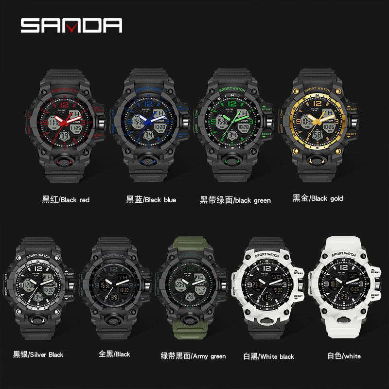 Outdoor Sports Shockproof Watch Multi-functional