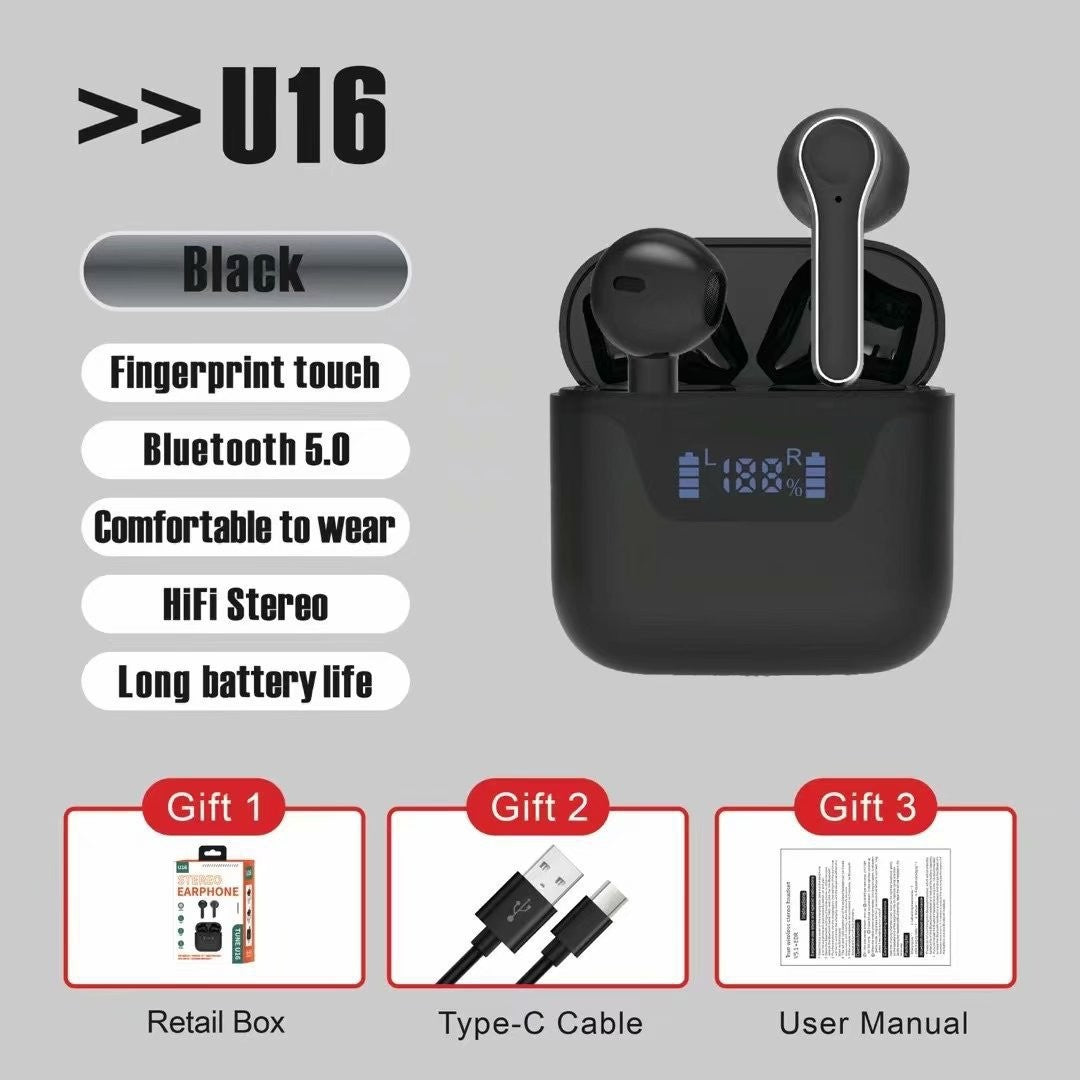 Exclusively For  Private Model Explosion Wireless Bluetooth Headset Low-latency Touch Digital Display