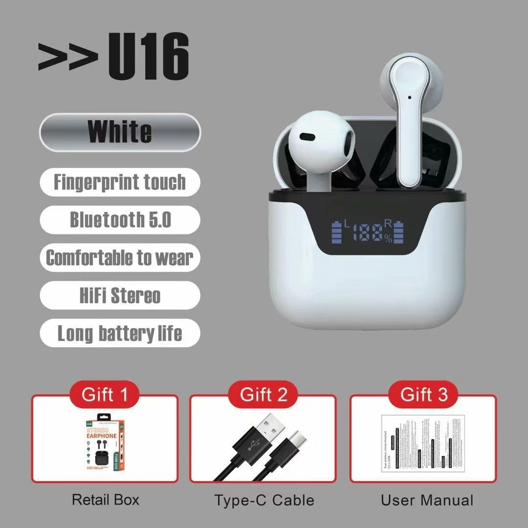 Exclusively For  Private Model Explosion Wireless Bluetooth Headset Low-latency Touch Digital Display