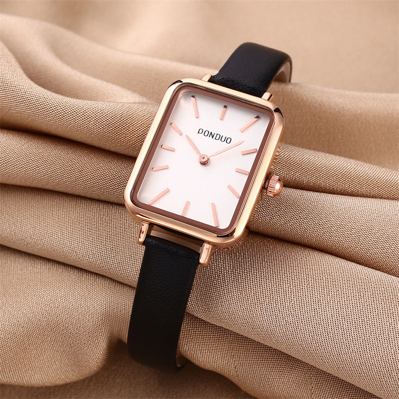 Net Red Lola Fresh Small Green Watch Square Korean Pointer Ladies Watch Lola Waterproof Quartz Watch Wholesale