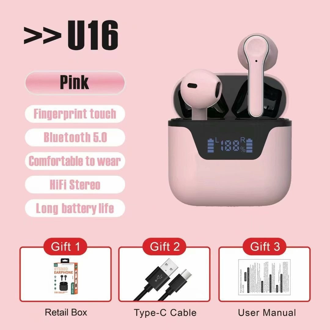 Exclusively For  Private Model Explosion Wireless Bluetooth Headset Low-latency Touch Digital Display