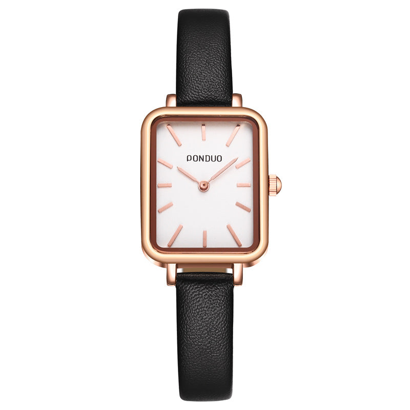 Net Red Lola Fresh Small Green Watch Square Korean Pointer Ladies Watch Lola Waterproof Quartz Watch Wholesale