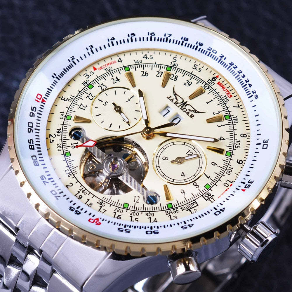 Tourbillon Skeleton Automatic Mechanical Watch